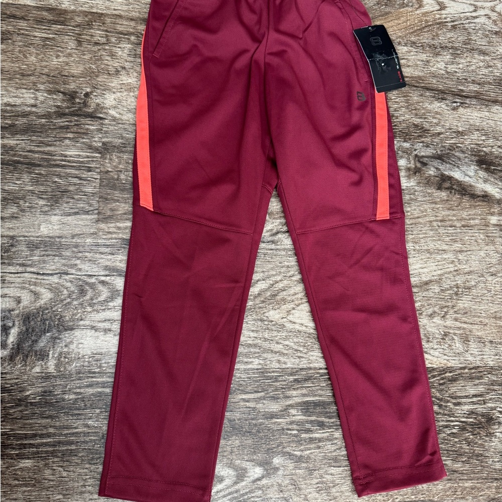 Layer 8 Kids Sweatpants - Burgundy and Red